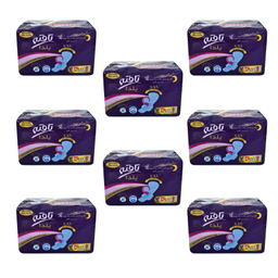 نوار بهداشتی تافته (Tafteh) مدل یلدا بسته 7 عددی مجموعه 8 عددی