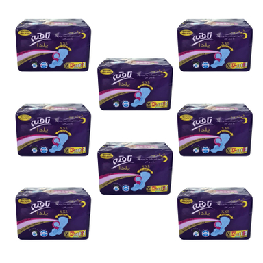 نوار بهداشتی تافته (Tafteh) مدل یلدا بسته 7 عددی مجموعه 8 عددی