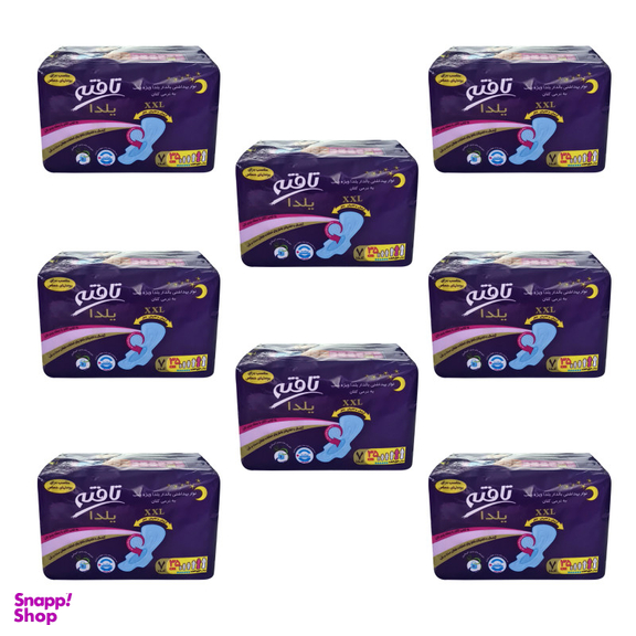 نوار بهداشتی تافته (Tafteh) مدل یلدا بسته 7 عددی مجموعه 8 عددی