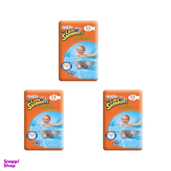 پوشک استخری هاگیز (Huggies) مدل Little Swimmer سایز 5 بسته 11 عددی مجموعه 3 عددی