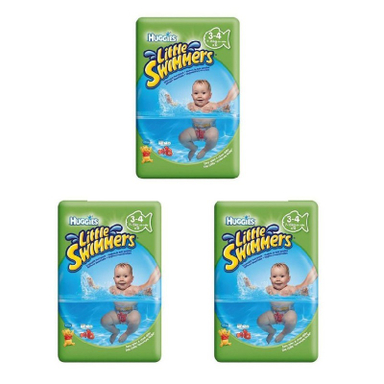پوشک استخری هاگیز (Huggies) مدل Swimmer سایز 3 بسته 12 عددی مجموعه 3 عددی