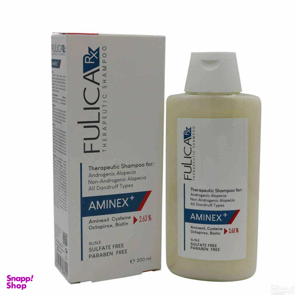 شامپو ضد ریزش فولیکا مدل Aminex حجم 200 میلی لیتر