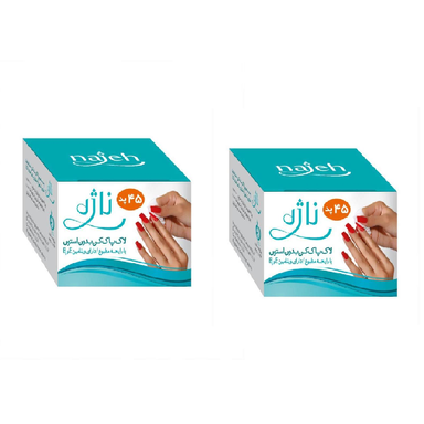 پد لاک پاک کن ناژه (Najeh) مدل 03 بسته 45 عددی مجموعه 2 عددی
