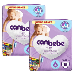 پوشک جان به به سایز 6 بسته 18 عددی