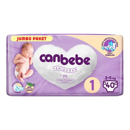 پوشک جان به به (CanBebe) سایز 1 بسته 40 عددی
