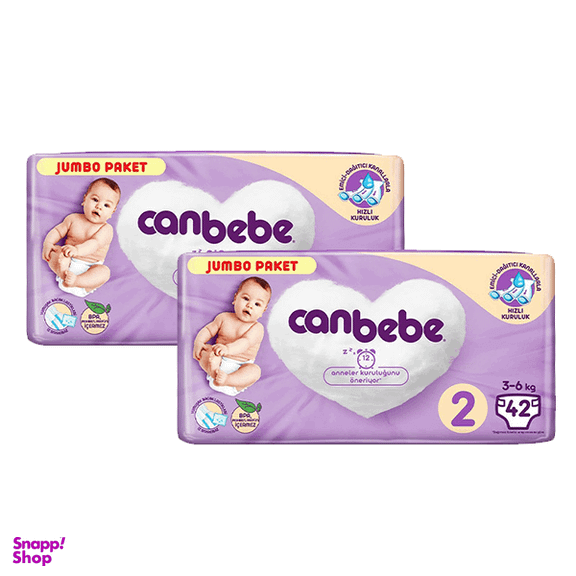 پوشک جان به به سایز 2 بسته 42 عددی