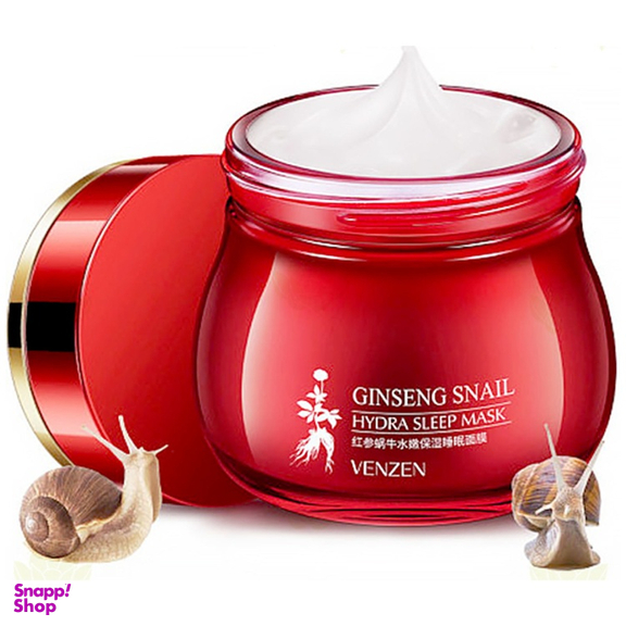 ماسک شب حلزون و جینسینگ ونزن (venzen) 100گرمی
