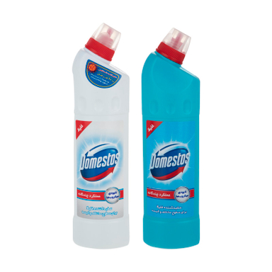 مایع سفیدکننده غلیظ سطوح دامستوس (Domestos) مدل Snow Eucalyptus حجم 750 میلی لیتر پک دو عددی