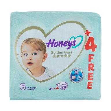 پوشک کودک هانیز (Honeys) سایز 6 بسته 28 عددی