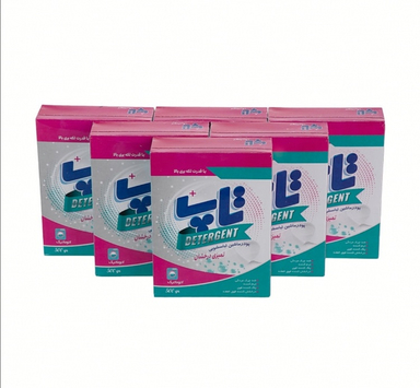 پودر ماشین لباسشویی تاپ (Top) مدل پلاس وزن 500 گرم مجموعه 6 عددی