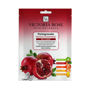 ماسک صورت ویکتوریا رز مدل انار- Pomegranate حجم 25 میلی لیتر