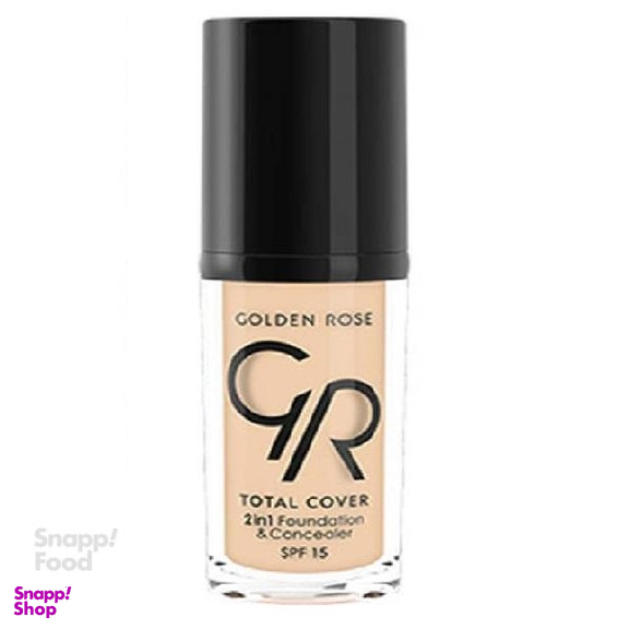 کرم پودر گلدن رز (Golden Rose) مدل Total Cover حجم 30 میلی‌لیتر