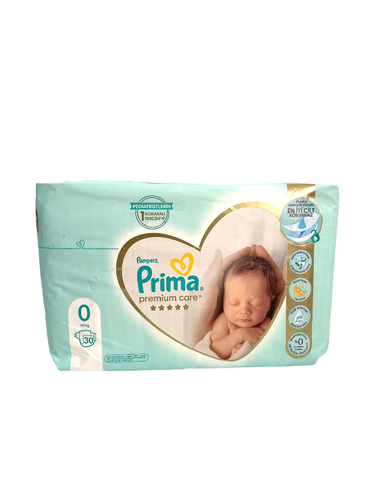 پوشک کودک پریما مدل Premium Care سایز صفر بسته 30 عددی