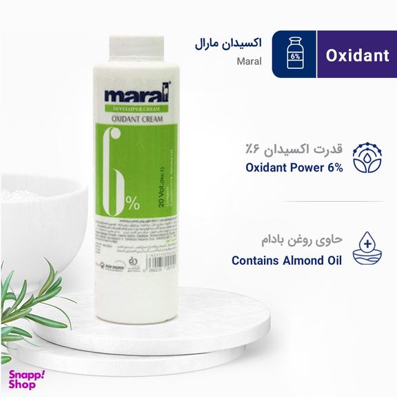 اکسیدان مارال (Maral) مدل Cream شش درصد حجم 1000 میلی‌ لیتر