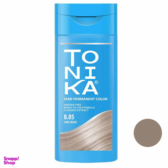 رنگساژ مو تونیکا (Tonika) شماره 8٫05 حجم 150 میلی لیتر رنگ بلوند یخی