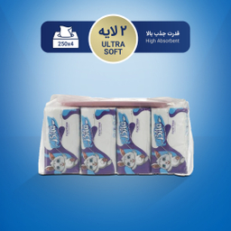 دستمال کاغذی بیتا (Bita) بسته 8 عددی 250 برگ به همراه یک عدد سینی اشانتیون