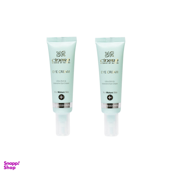 کرم دور چشم سینره (Cinere) مدل Anti wrinkle & blur removal مناسب برای بالای 40 سال حجم 30 میلی‌ لیتر مجموعه 2 عددی