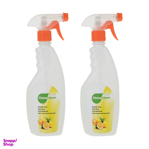اسپری ضدعفونی کننده سطوح سینا کلین (Cinna Clean) مدل LM حجم 500 میلی لیتر