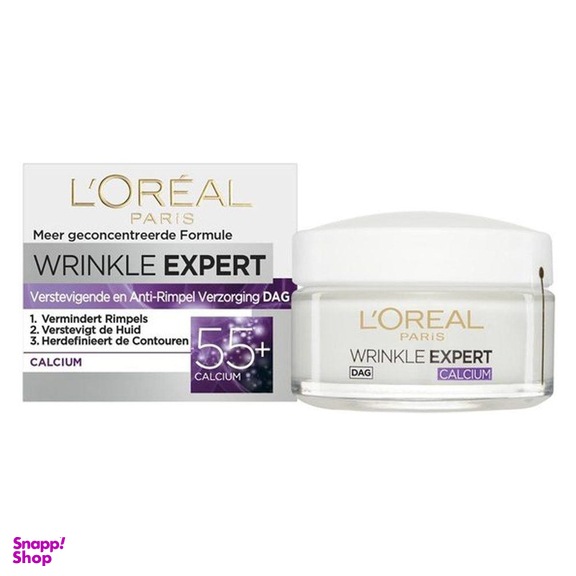کرم روز لورال (L’oréal) مدل Wrinkle Expert +55 حجم 50 میلی لیتر