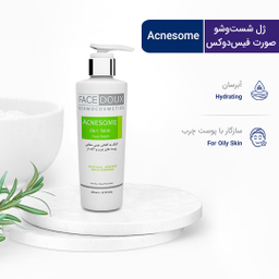 ژل شستشو صورت فیس دوکس (Face Doux) سری Acnesome مناسب پوست چرب حجم 200 میلی‌ لیتر