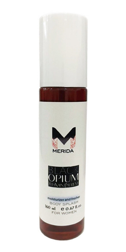 بادی اسپلش زنانه مریدا مدل black opium yves saint laurent حجم 160 میلی لیتر