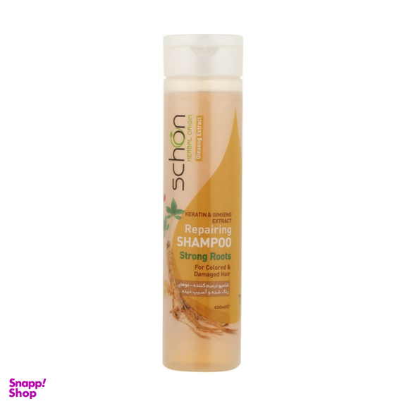 شامپو مو شون (Schon) مدل Keratin & Ginseng حجم 400 میلی لیتر