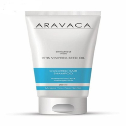 شامپو تثبیت کننده رنگ مو آراواکا (Aravaca) مدل Vitis Vinifera Seed Oil حجم 200 میلی لیتر
