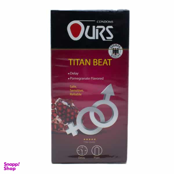 کاندوم انار اورز (Ours) مدل Titan بسته 12 عددی