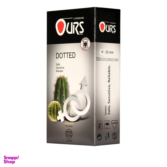 کاندوم خاردار اورز مدل Dotted بسته 12 عددی