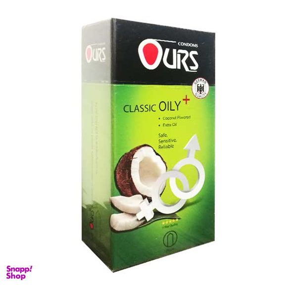 کاندوم ساده اورز (Ours) مدل Oily Plus بسته 12 عددی