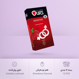 کاندوم ساده اورز (Ours) مدل Sensitive بسته 12 عددی