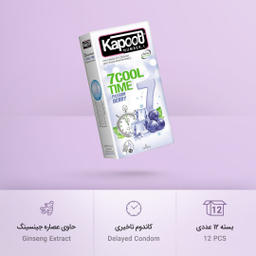 کاندوم کاپوت (Kapoot) مدل 7Cool Time بسته 12 عددی