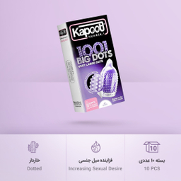 کاندوم کاپوت مدل Big Dots بسته 10 عددی