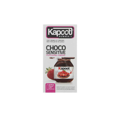 کاندوم کاپوت (Kapoot) مدل Choco Sensitive بسته 12 عددی