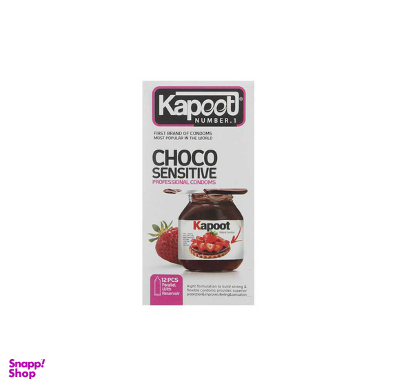 کاندوم کاپوت (Kapoot) مدل Choco Sensitive بسته 12 عددی
