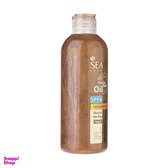 روغن برنز کننده و ویتامینه سی گل حاوی رنگدانه‌ های طلایی SPF4 حجم 250 میلی‌ لیتر