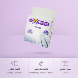 کاندوم فضایی ایکس دریم (Xdream) مدل Sword بسته 1 عددی