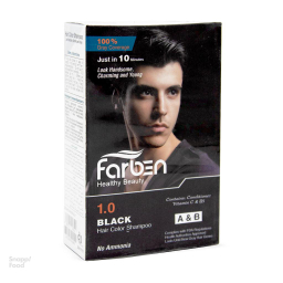 شامپو رنگ مو مردانه فاربن (Farben) رنگ مشکی حجم 150 میلی‌لیتر