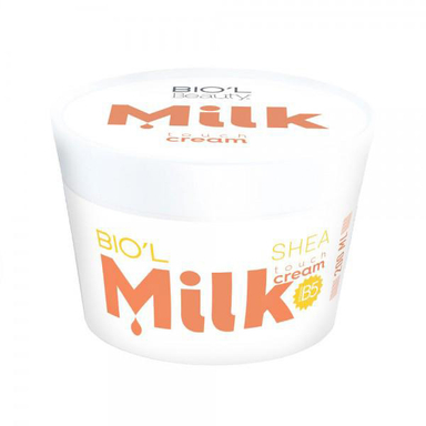 کرم کاسه ای بیول (Biol) مدل Milk And Shea مناسب برای پوست نرمال تا خشک وزن 200 گرم