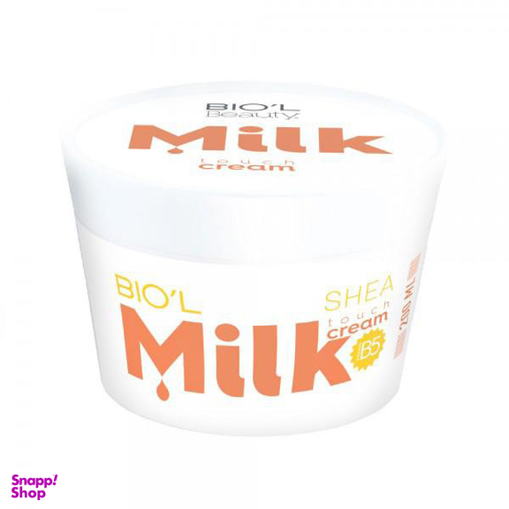 کرم کاسه ای بیول (Biol) مدل Milk And Shea مناسب برای پوست نرمال تا خشک وزن 200 گرم