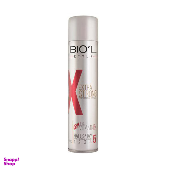 اسپری مو بیول (Biol) مدل Extra Strong حجم 250 میلی لیتر