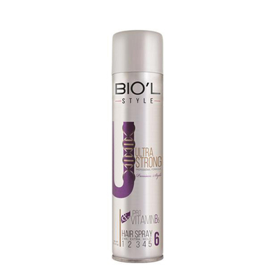 اسپری مو بیول (Biol) مدل Ultra Strong حجم 250 میلی لیتر