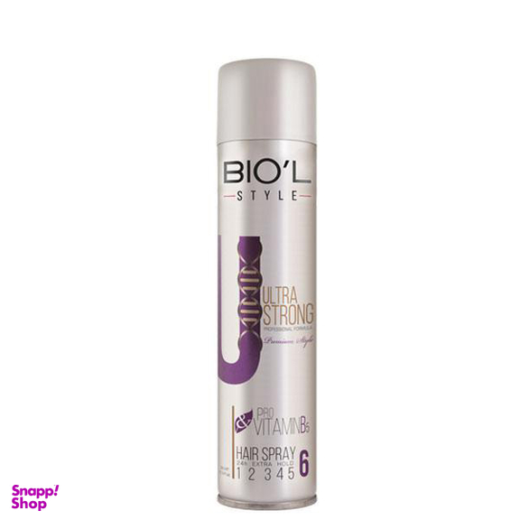 اسپری مو بیول (Biol) مدل Ultra Strong حجم 250 میلی لیتر