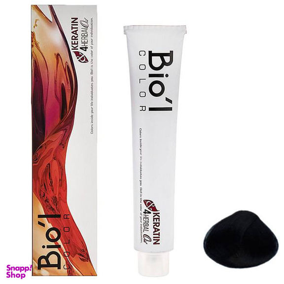 رنگ مو بیول (Biol) شماره 1.1 رنگ مشکی پرکلاغی حجم 100 میلی لیتر