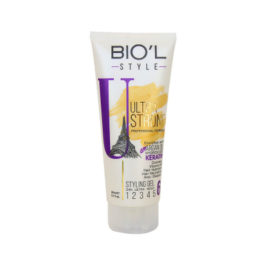 ژل مو بیول (Biol) مدل Ultra Strong حجم 200 میلی لیتر