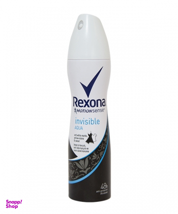 اسپری بدن ضد تعریق زنانه رکسونا (Rexona) مدل Invisible Aqua حجم 200 میلی لیتر