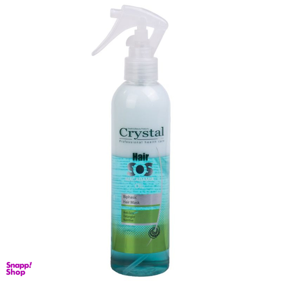 سرم مو دو فاز کریستال (Crystal) مدل Macadamia حجم 250 میلی لیتر