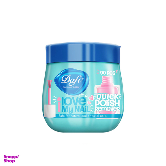 پد لاک پاک کن دافی مدل Love My Nail بسته 90 عددی