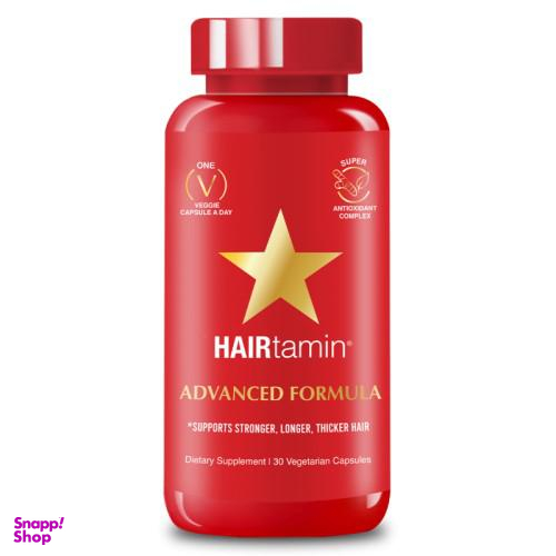 قرص تقویت کننده مو هیرتامین مدل Advanced Formula بسته 30 عددی
