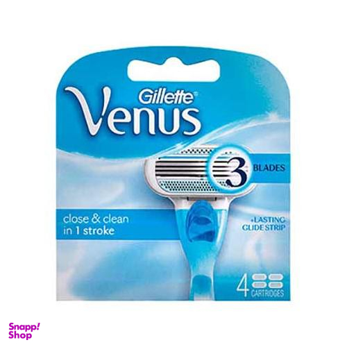 تیغ یدک خودتراش ژیلت ونوس مدل Smooth بسته 4 عددی